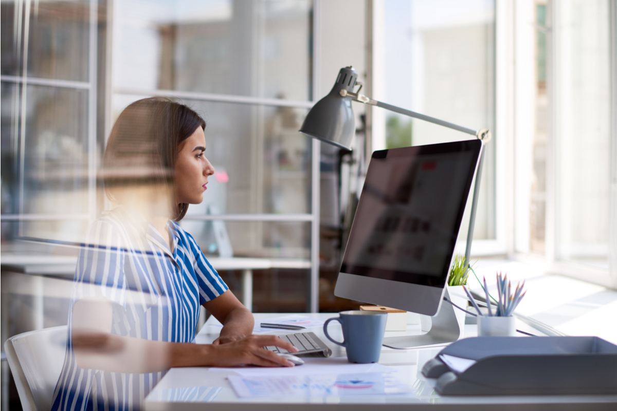 Image of a woman creating content.| Purely Write